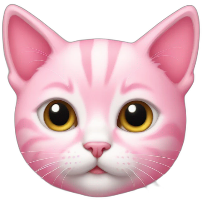 Pink kitten emoji