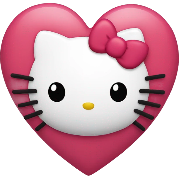 hello kitty heart emoji