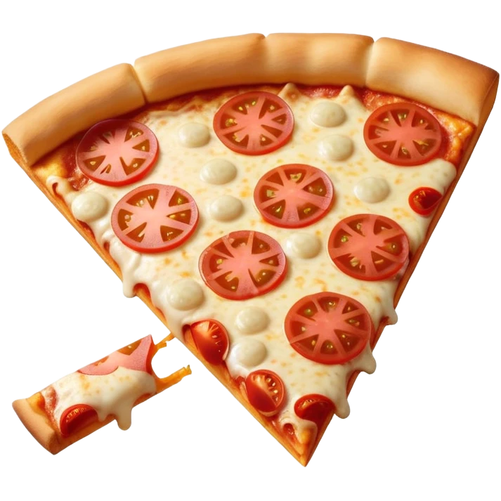 Eating triangle pizza emoji