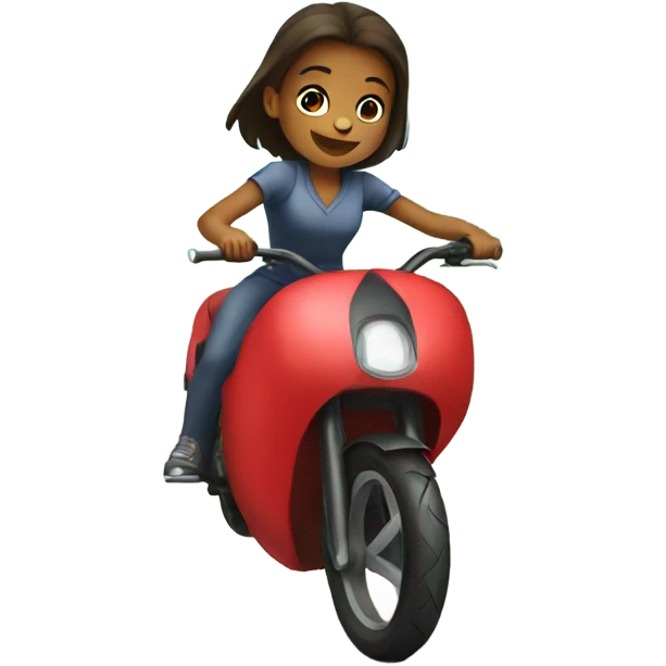 Girl riding heart emoji  emoji