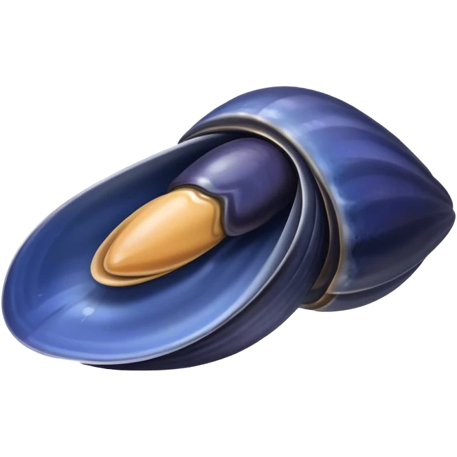 Blue mussel emoji