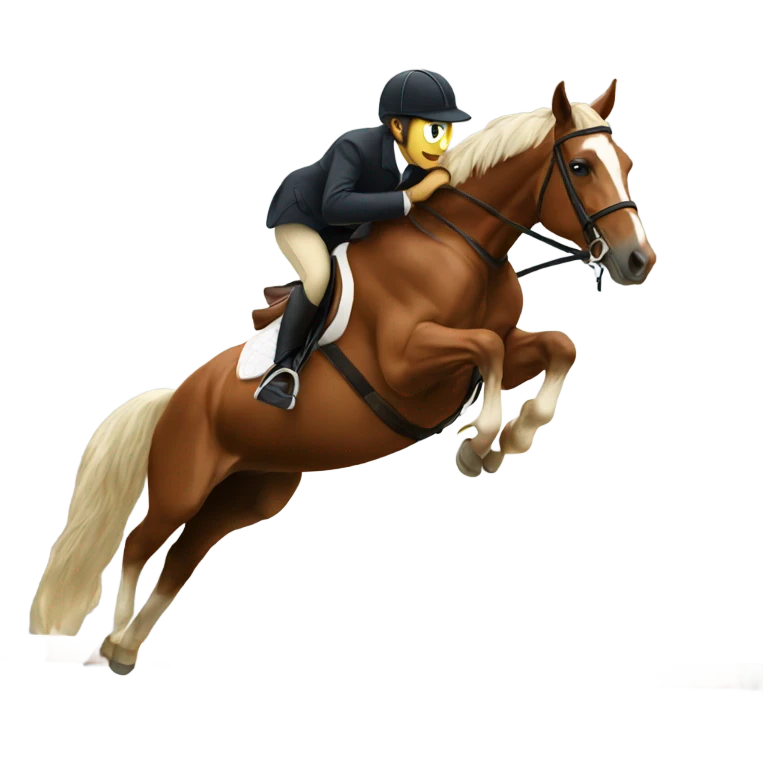 Horse jumping emoji