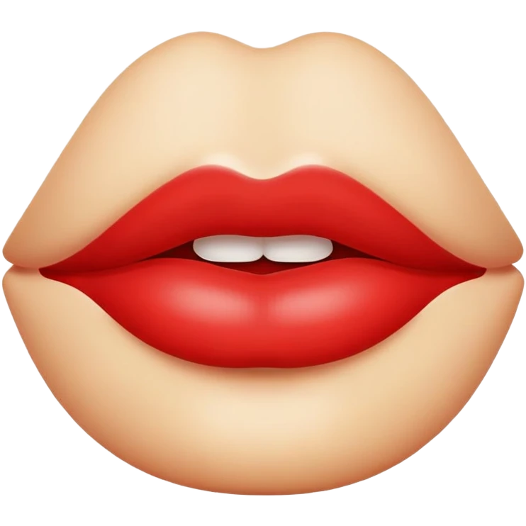 a lips emoji