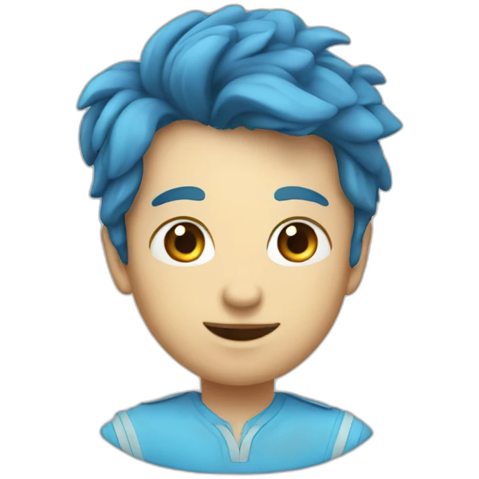 Coeur bleu clair emoji