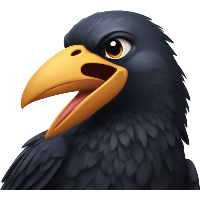 laughing crow emoji