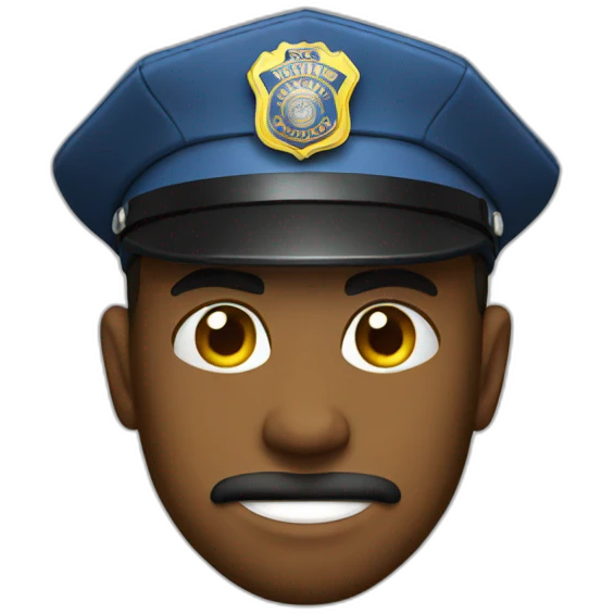 fake police emoji