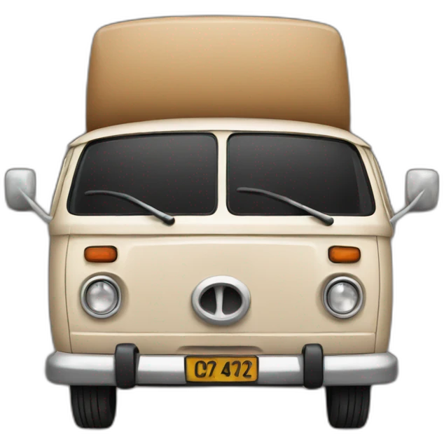 Brown old van emoji