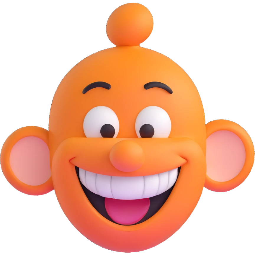 Goofy from Disney, happy emoji