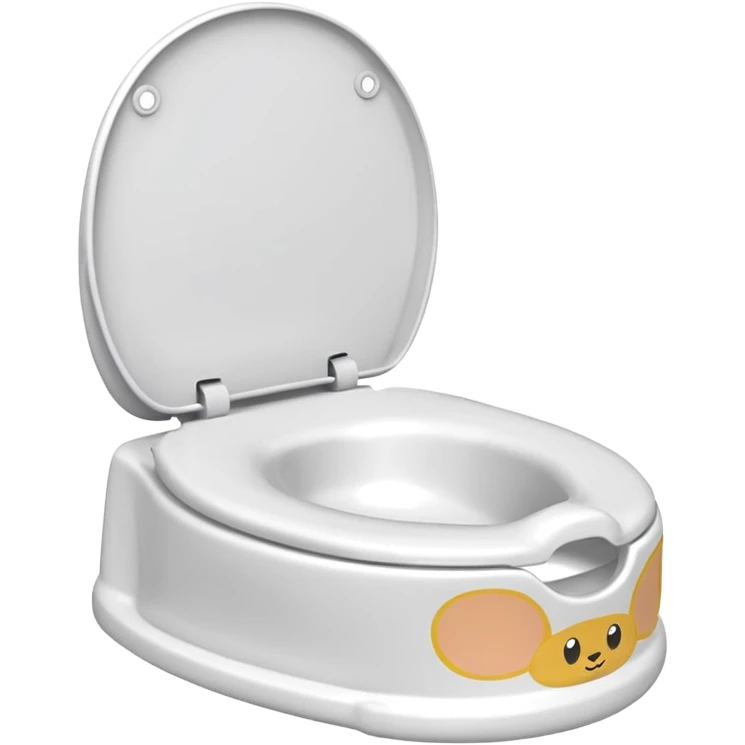 Baby toilet seat without a lid  emoji