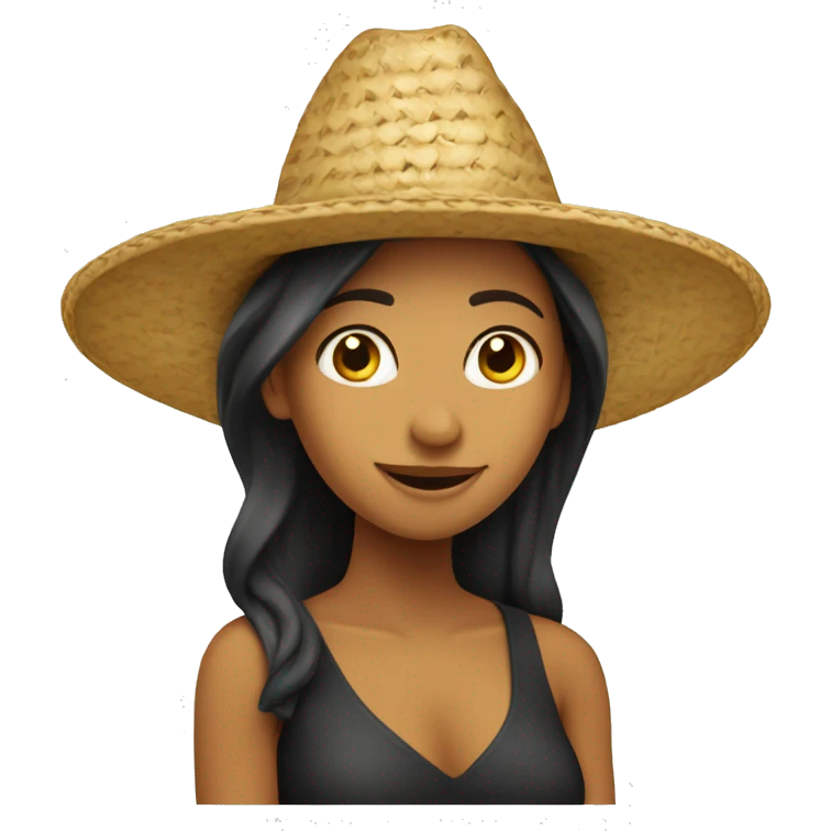 Carita estresada con sombrero  emoji