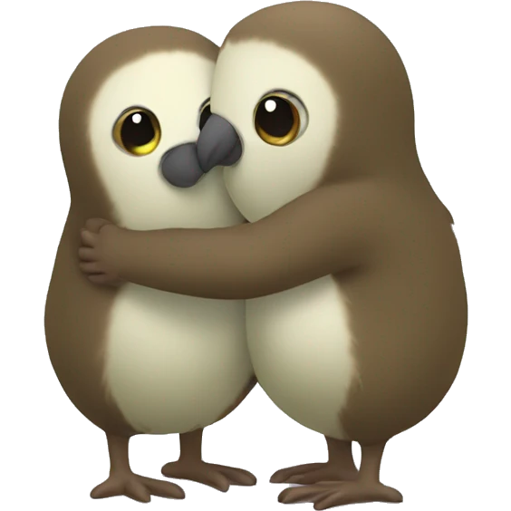 Kiwi hug emoji