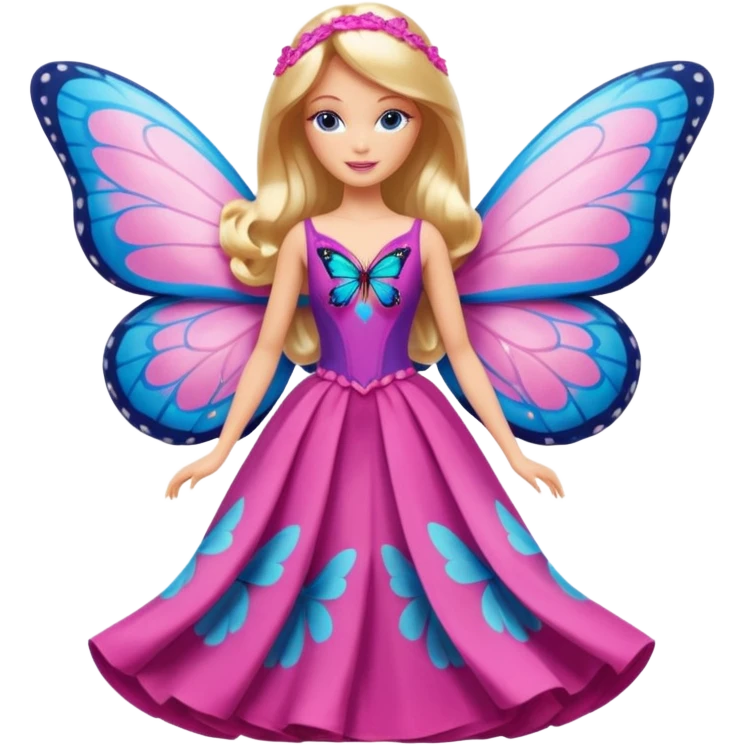lav en barbie mariposa fe emoji