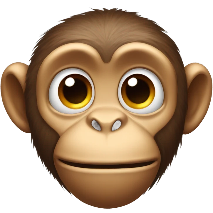 monkey with huge forehead emoji