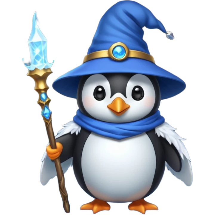 Penguin Wizard emoji