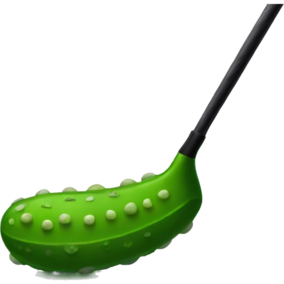 Golfing pickle  emoji