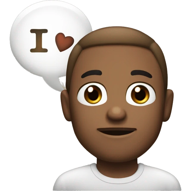 Thought bubble with the text “I love Brenner” emoji