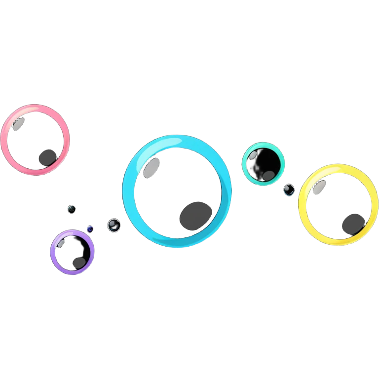 colorful soap bubbles emoji