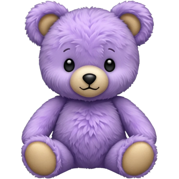Lavender Teddy bear emoji