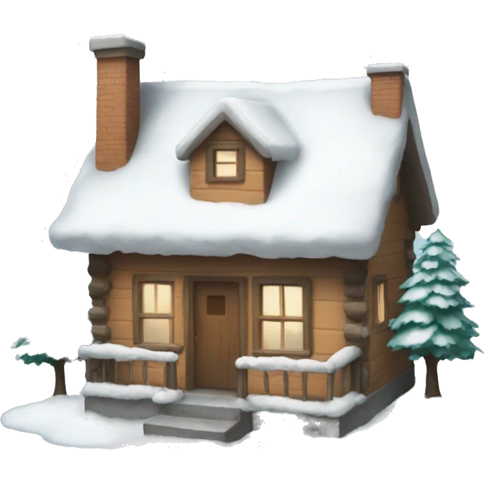 Winter house emoji