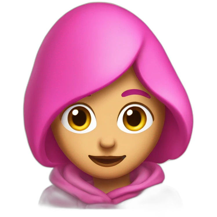 pink fire cel shaded emoji