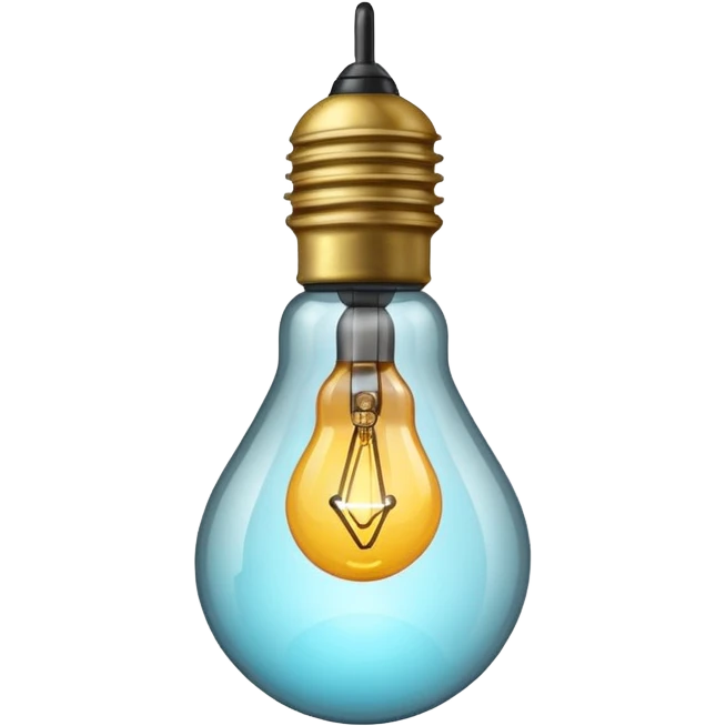 bombillo con colgante emoji