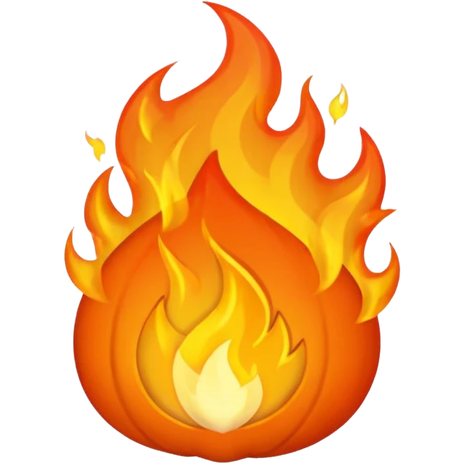As un fuego de lado  emoji