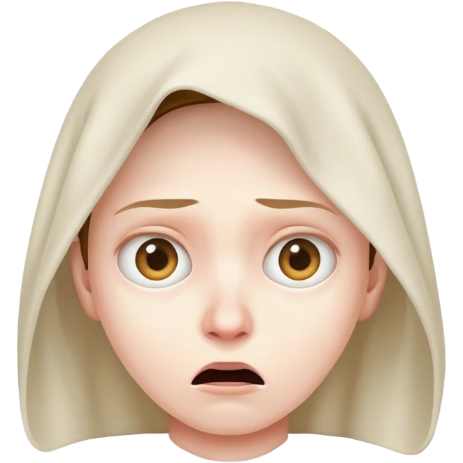 Scared hiding emoji