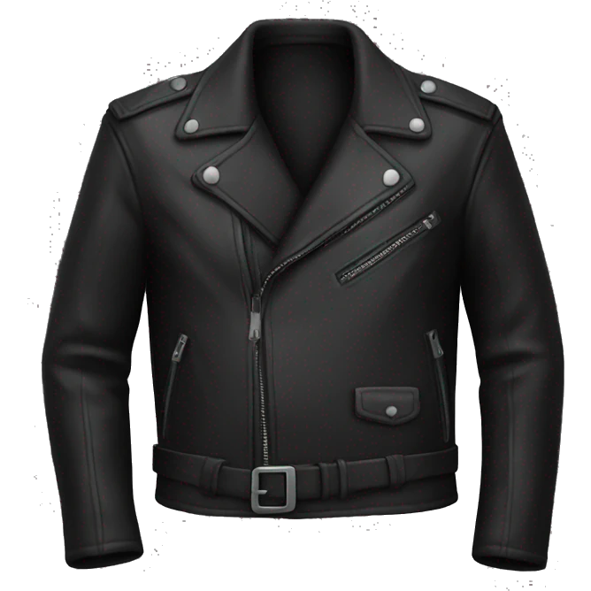 black leather jacket emoji
