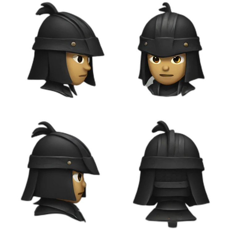 dark samurai emoji