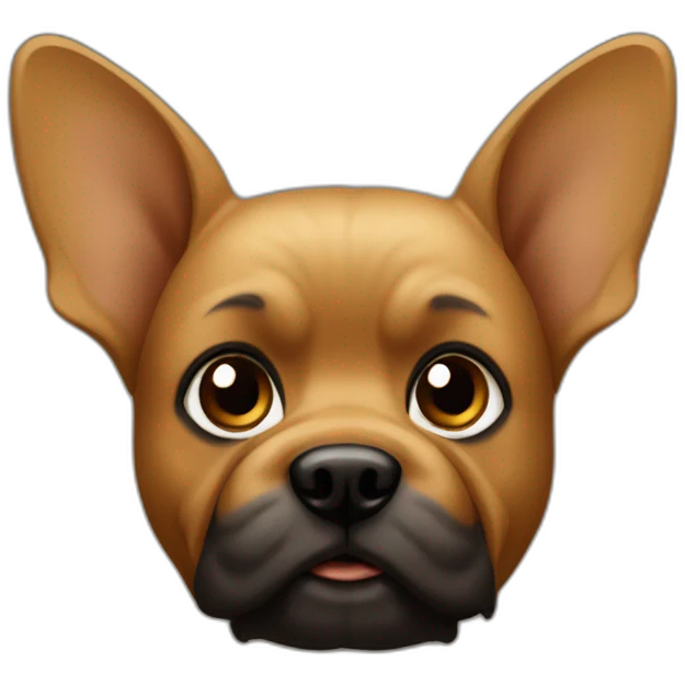 Yorkshire-with-ears-down-black-and-caramel-and-black-eyes emoji