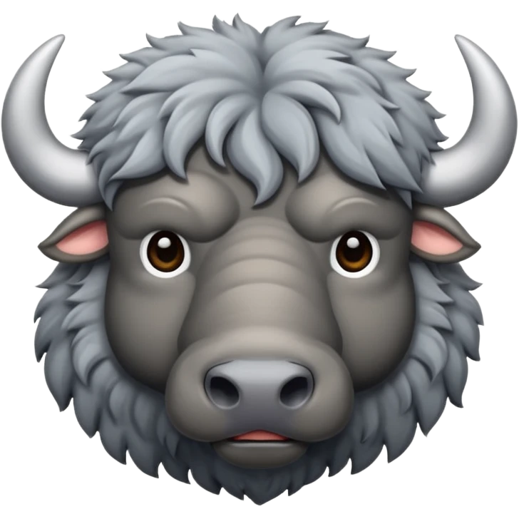 A gray buffalo emoji