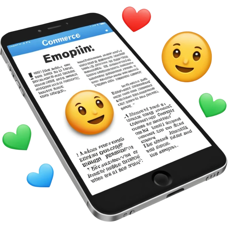 News article of commerce  emoji