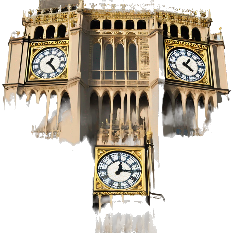 Big Ben in daylight emoji