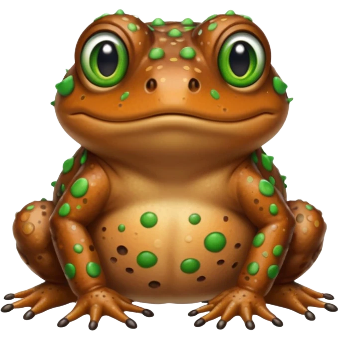 Brown toad emoji