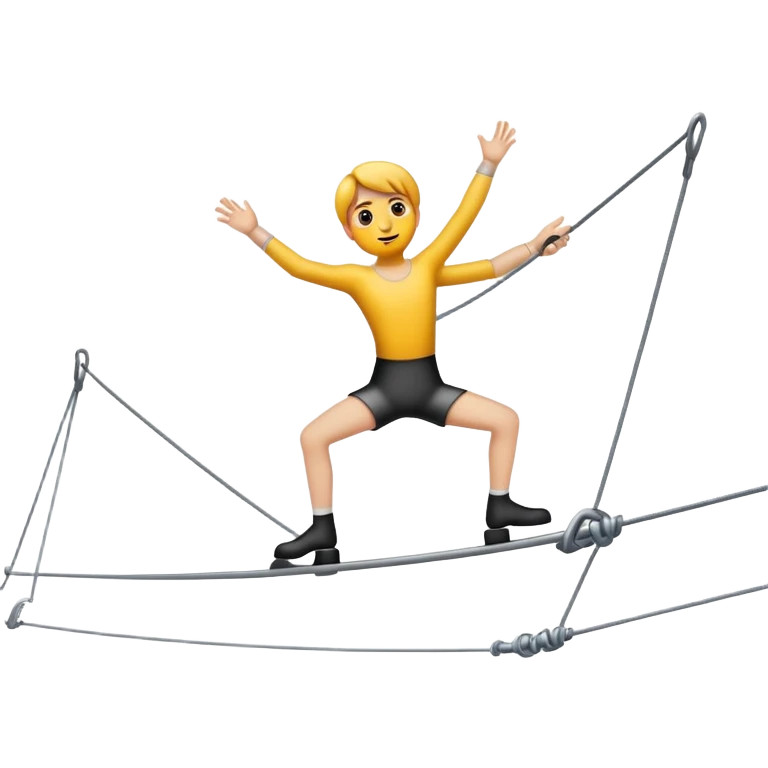 tightrope 
 emoji