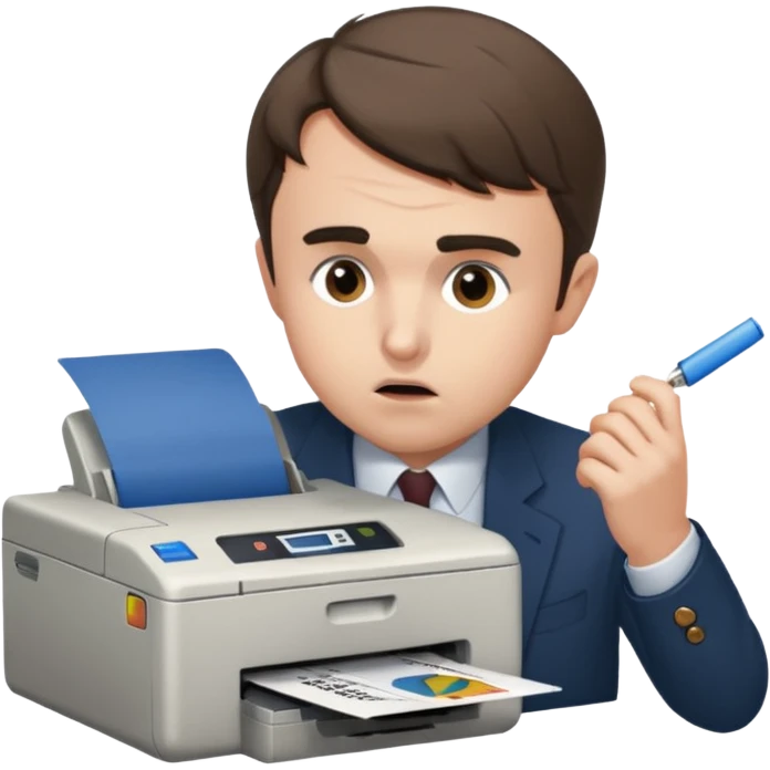 Charlie Kirk eating a printer emoji