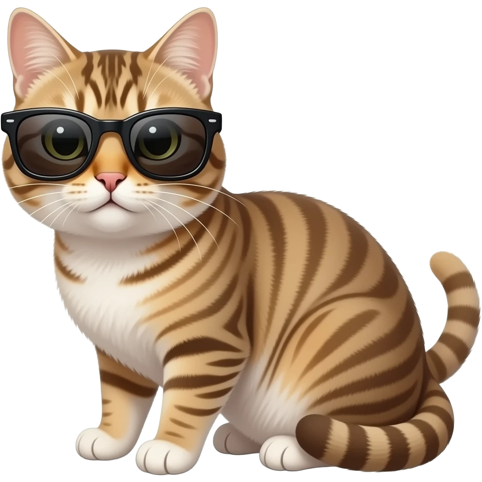 Cat wearing sunglasses emoji