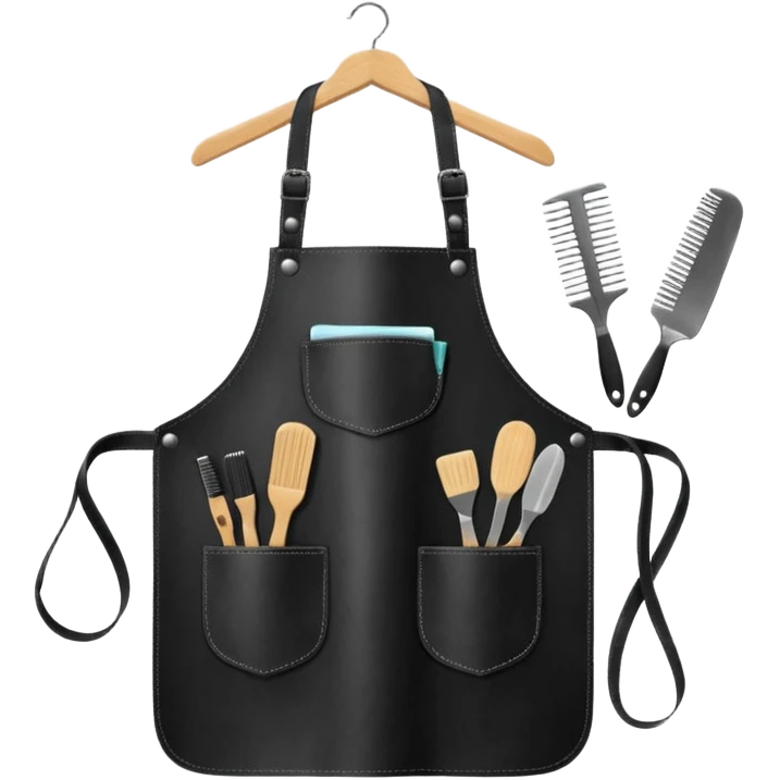 Hairdresser apron emoji