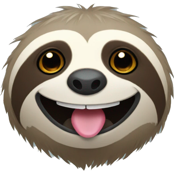 laughing sloth with crying eyes emoji