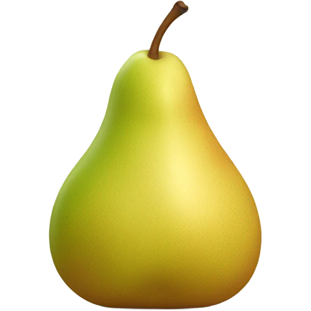 One cube pear emoji