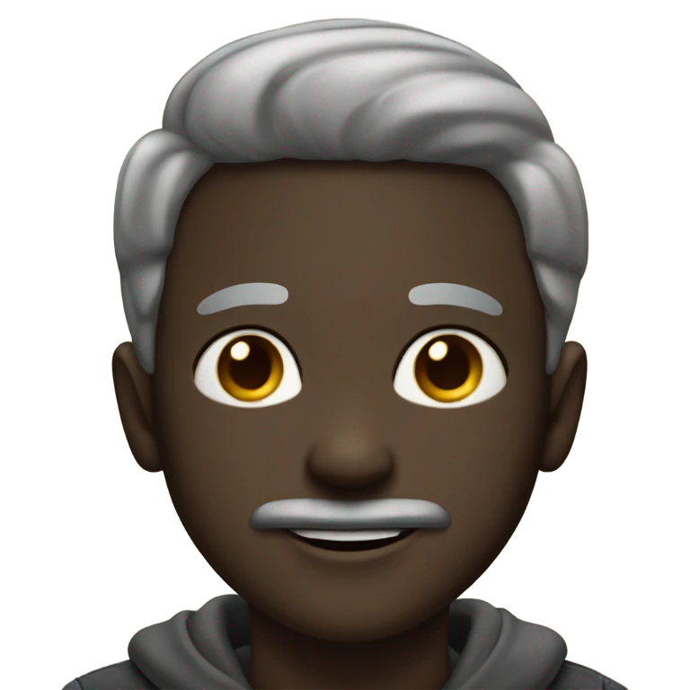 smiling dark-skinned boy meme add thick mustache  emoji