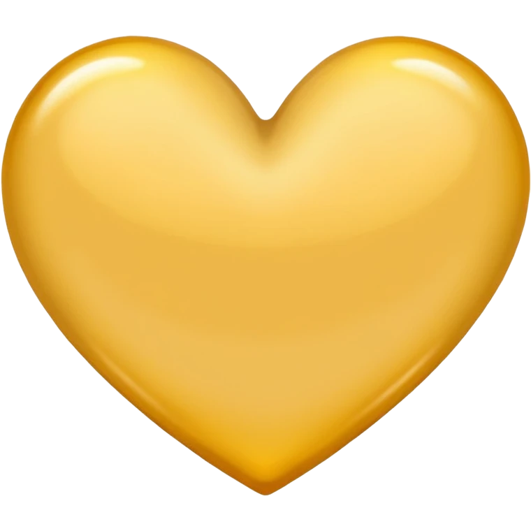 beige yellow heart emoji