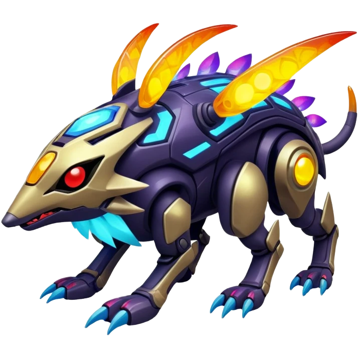  exotic cyber-Protogen-Fakémon-Pokémon-Vernid-creature emoji