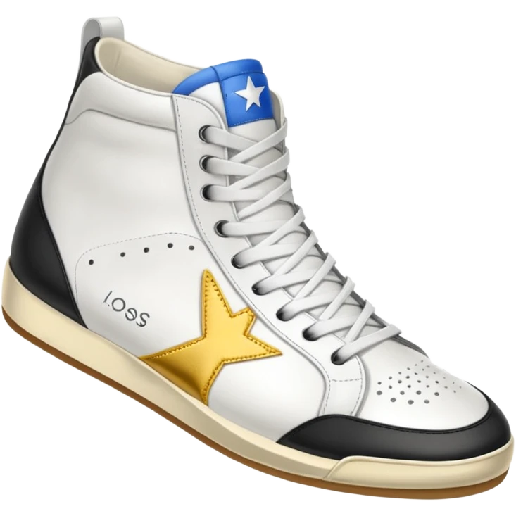 A golden goose shoe sneaker emoji