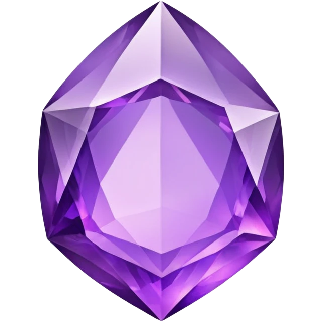 Moon shaped amethyst gem emoji