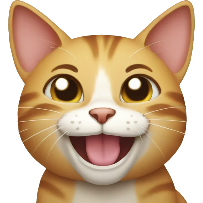 Cat laugh emoji