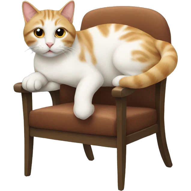 Cat on the chair  emoji