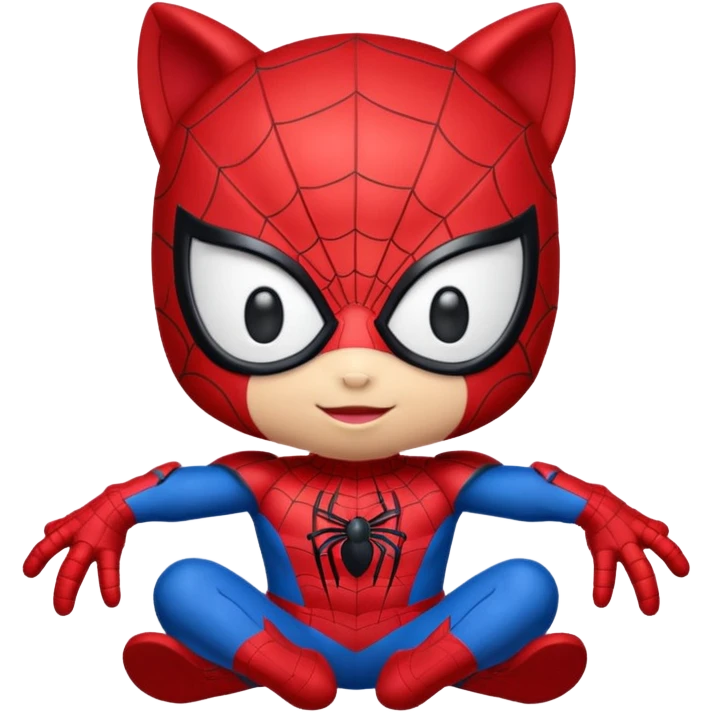 هلو کیتی اسپایدر من emoji