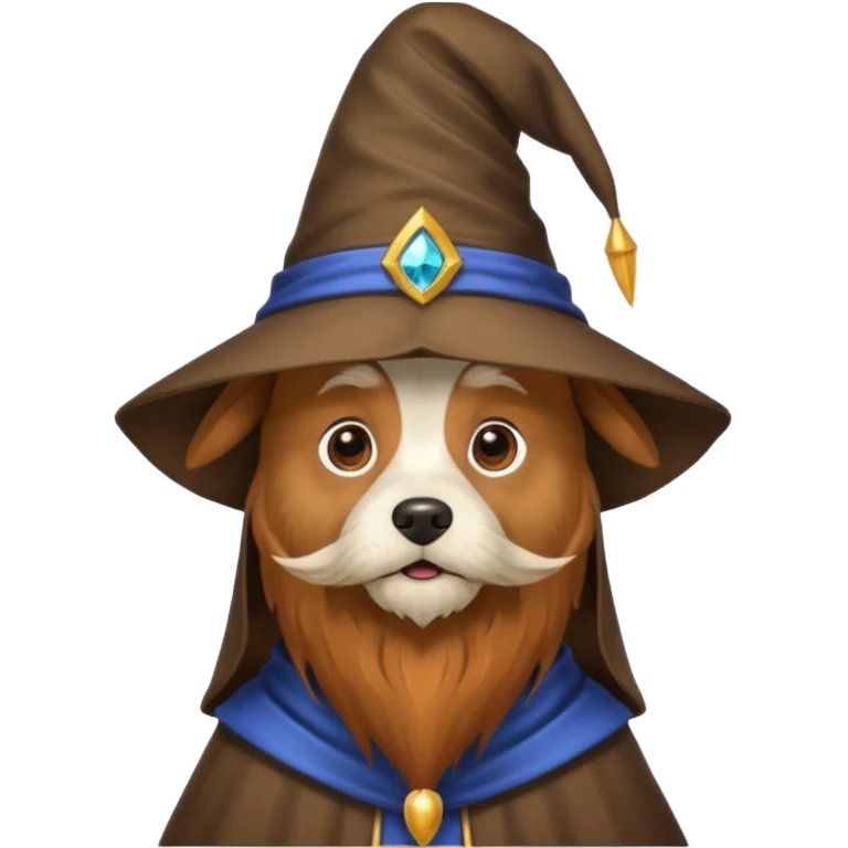 Dog wizard emoji