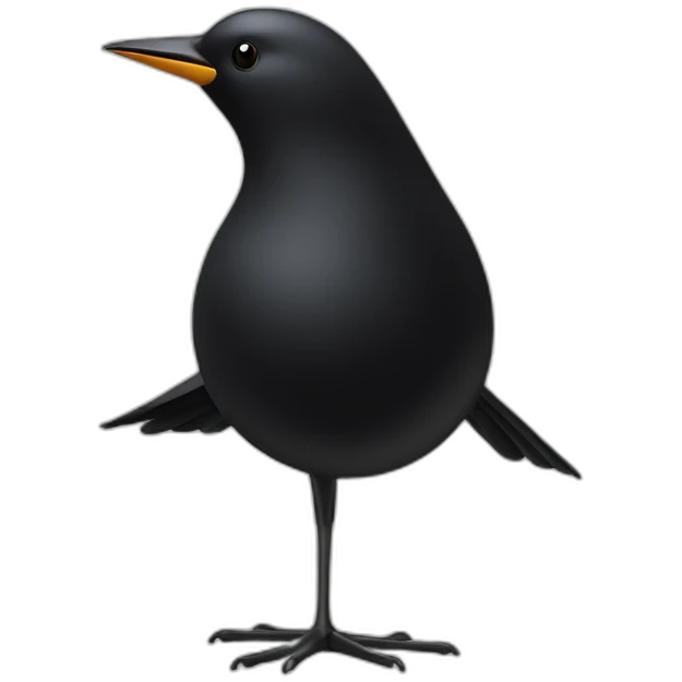 eames black bird emoji